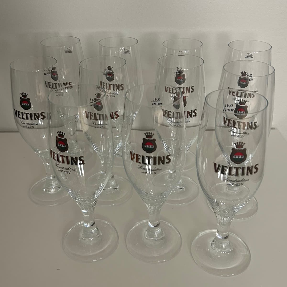 11 Veltins bjórglös