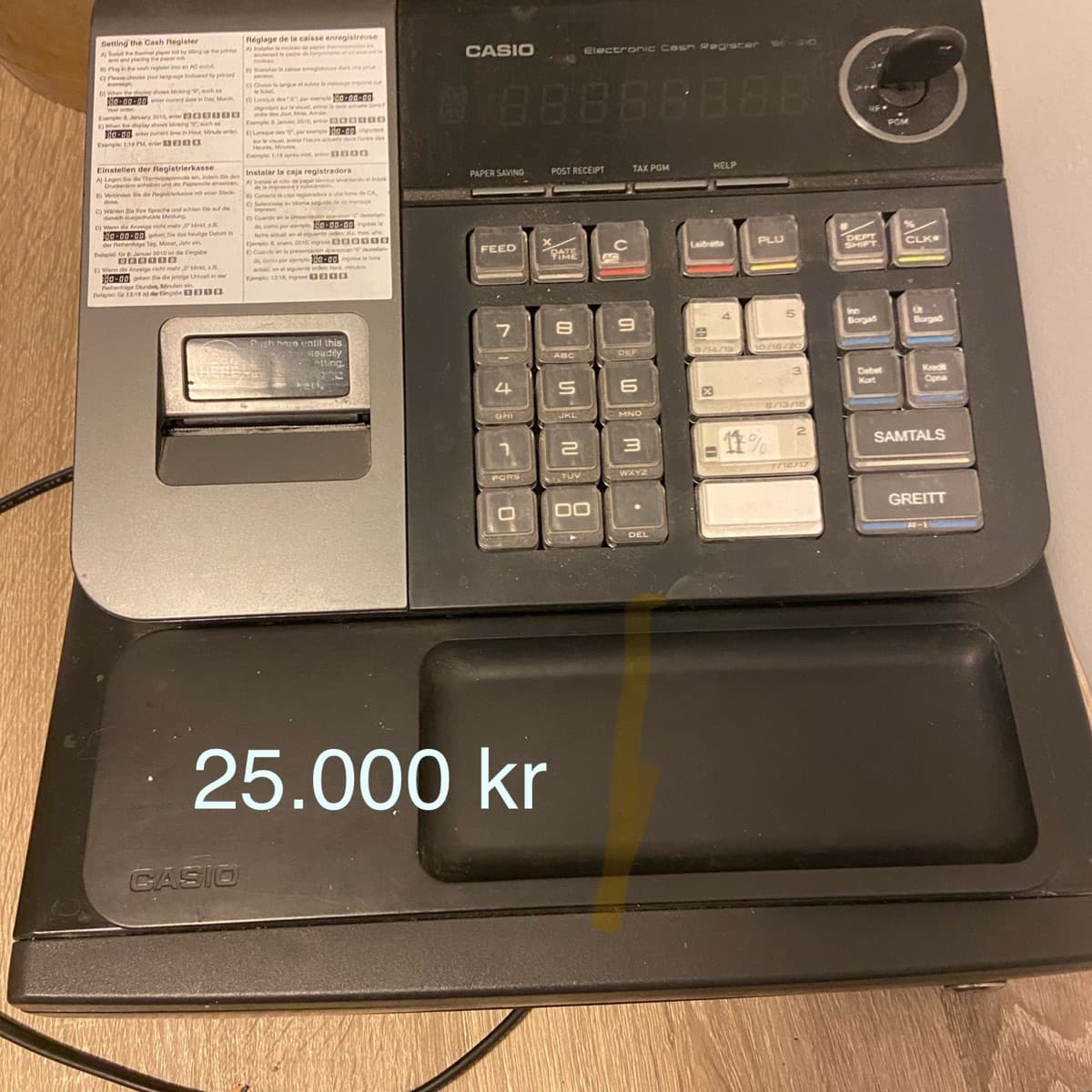 Casio kassavél