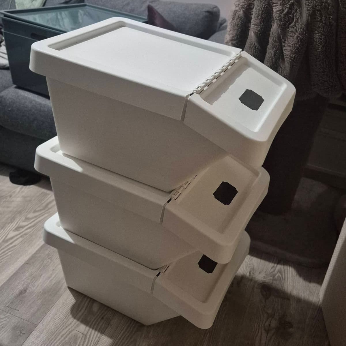 SORTERA geymslukassar, 37L