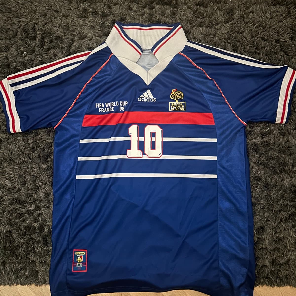 Frakkland 98 Zidane landsliðstreyja