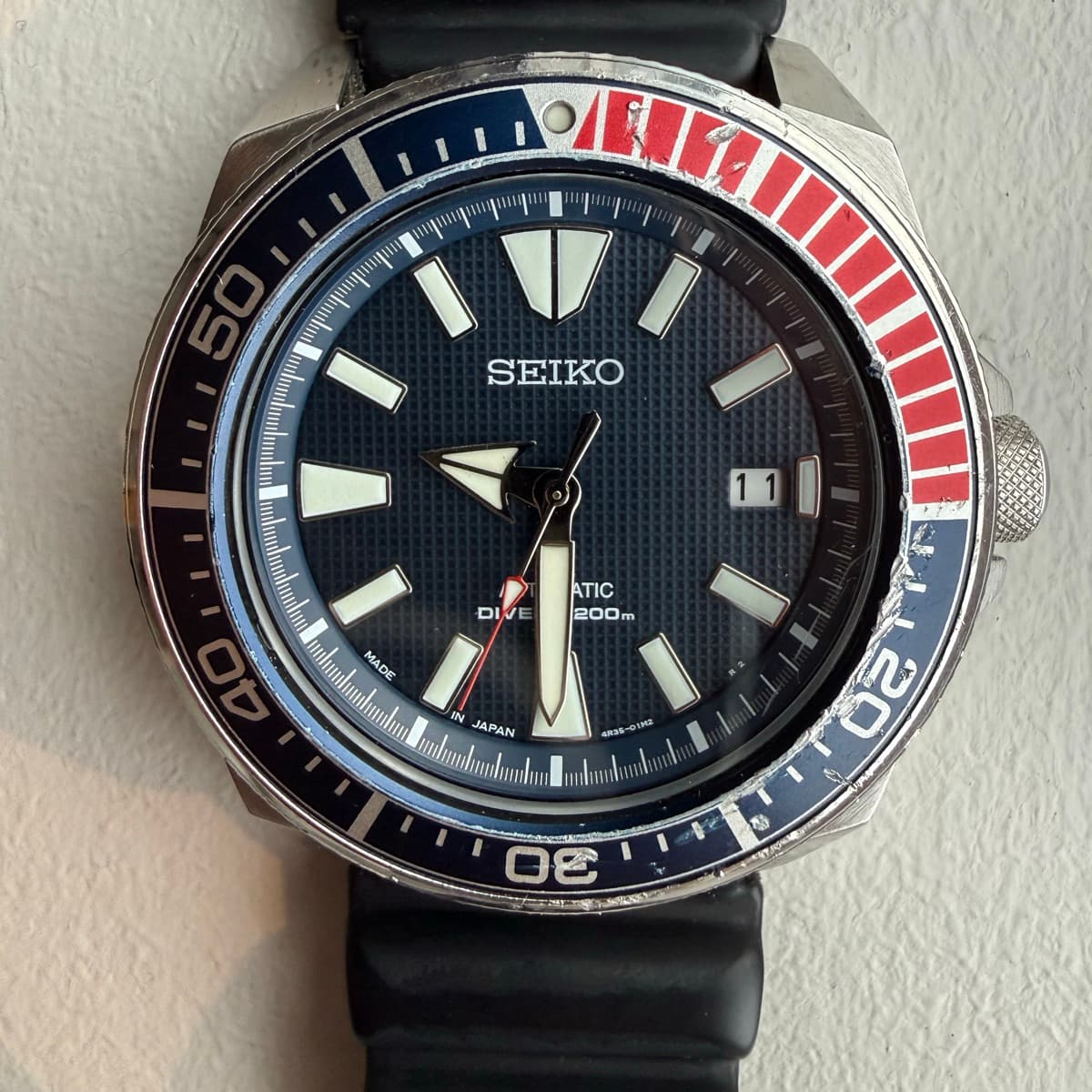 Seiko Samurai sjálfvirkt kafaraúr