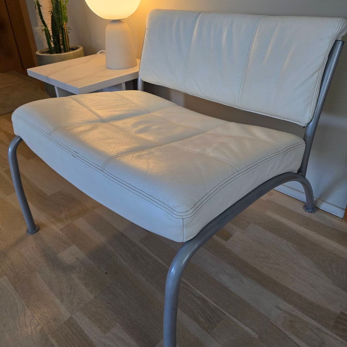 Retro leður hægindastóll