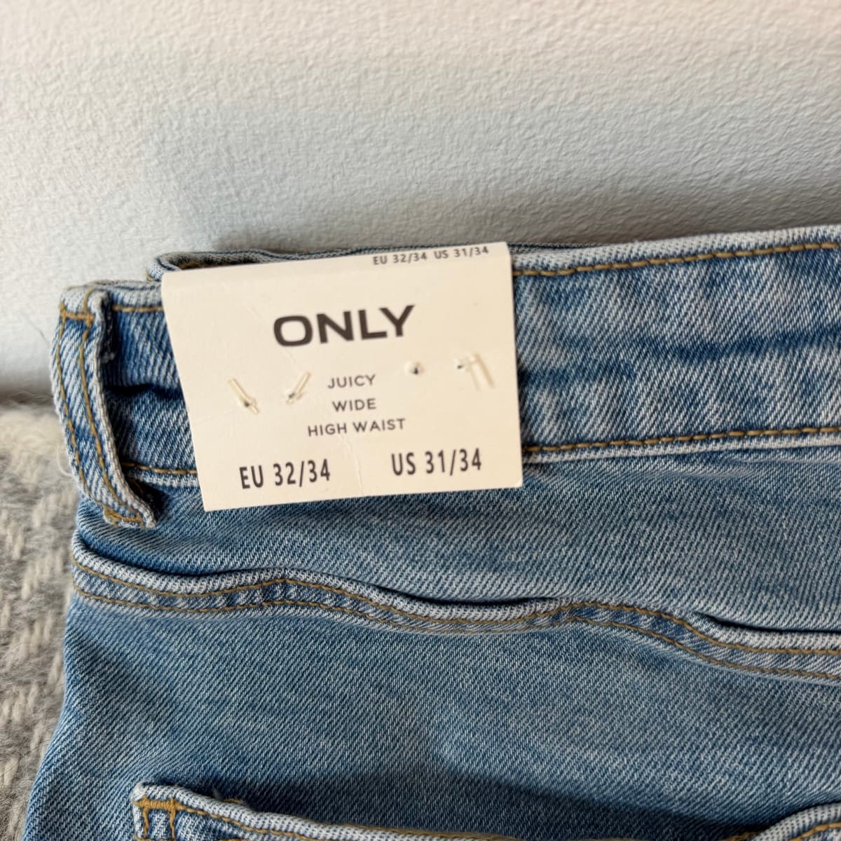 ONLY Juicy víðar gallabuxur